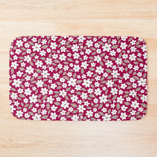 Item preview, Ditsy Floral Daisy Pattern Fuchsia designed and sold by Julie Erin Designs.
