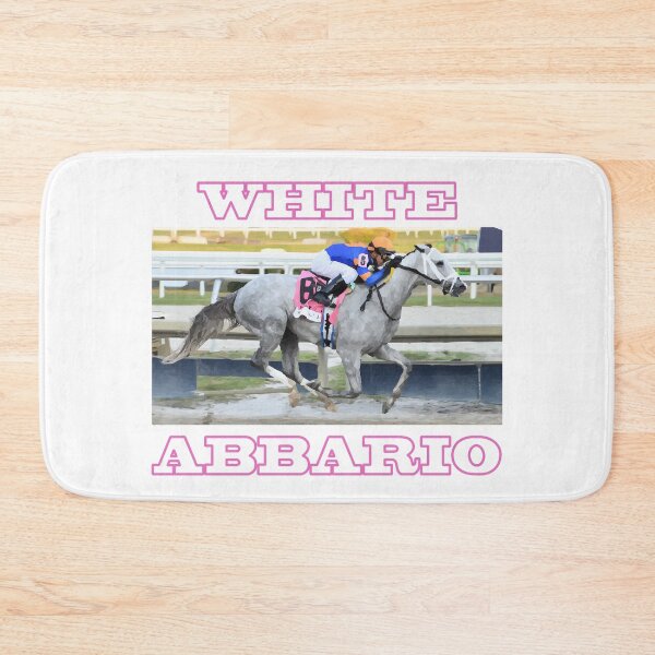 Item preview, White Abbario - Classic Horseracing designed and sold by TrillheadsStore.