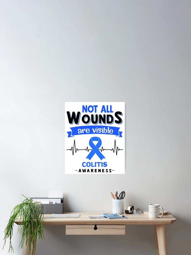 Thumbnail 2 of 3, Poster, Colitis Awareness - Not Every Disability Is Visible designed and sold by RidnerStore.