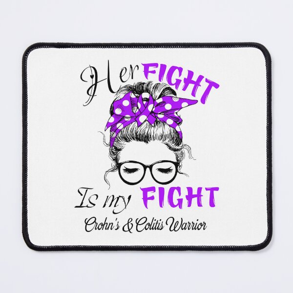 Item preview, Crohn's & Colitis Awareness - Her Fight is my Fight - Support Crohn's & Colitis Gifts designed and sold by Aaron309.