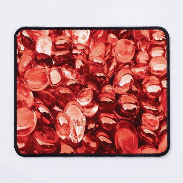 Item preview, Red Smooth Glass Stone Mosaic designed and sold by GnuArt.
