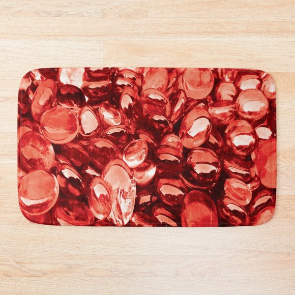 Item preview, Red Smooth Glass Stone Mosaic  designed and sold by GnuArt.