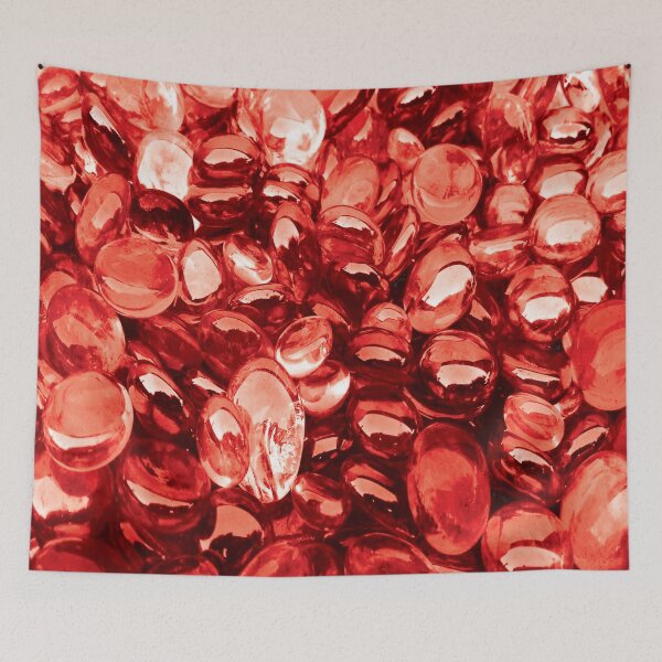 Item preview, Red Smooth Glass Stone Mosaic  designed and sold by GnuArt.