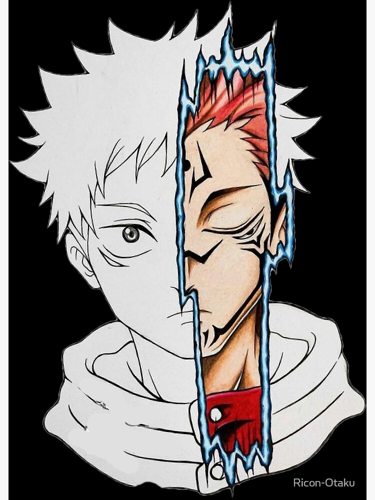 Jujutsu Kaisen Itadori And Sukuna Poster For Sale By Ricon Otaku Redbubble