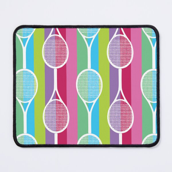 Item preview, Tennis rackets on stripy background designed and sold by EvieWoj.
