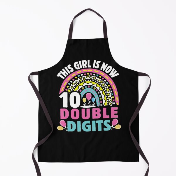 Item preview, This Girl is Now 10 Double Digits 10 Years Old Rainbow Leopard designed and sold by 1Designology1.