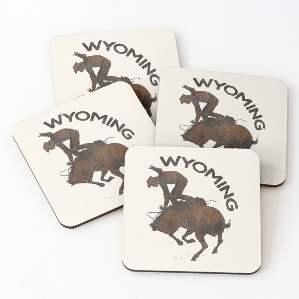 Item preview, Wyoming Cowboy Vintage Travel Souvenir designed and sold by ourkid.