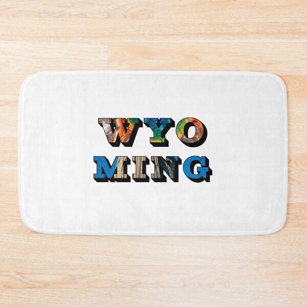 Item preview, Wyoming w/ National Landmarks designed and sold by Pajamurai.