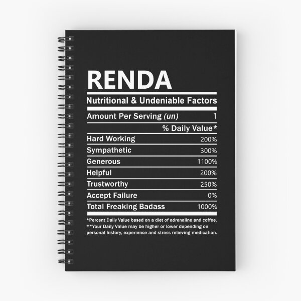 Item preview, Renda Name T Shirt - Renda Nutritional And Undeniable Factors Gift Item Tee designed and sold by jazminprin.
