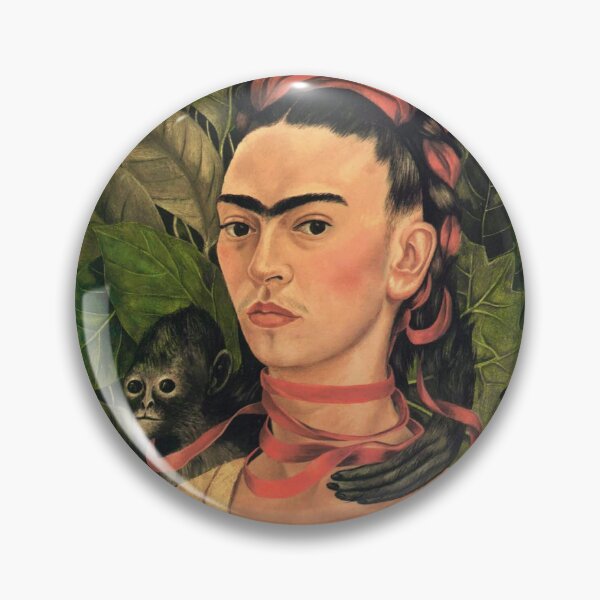 Item preview, Self Portrait with Monkey by Frida Kahlo designed and sold by FridaBubble.