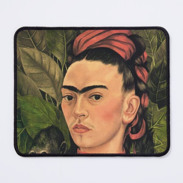Item preview, Self Portrait with Monkey by Frida Kahlo designed and sold by FridaBubble.