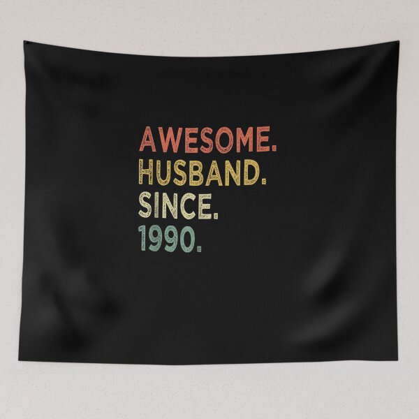 Item preview, Awesome Husband Since 1990 32 Wedding Aniversary Gift Funny T-Shirt designed and sold by shop   luisant.
