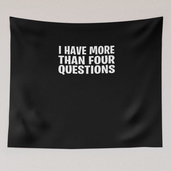 Item preview, I Have More Than Four Questions Funny Passover Seder Premium T-Shirt designed and sold by shop   luisant.
