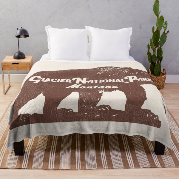 Item preview, Glacier National Park Vintage Travel Souvenir designed and sold by ourkid.