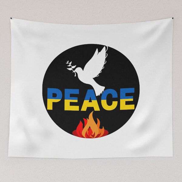 Item preview, Peace Over Ukraine Fires designed and sold by RiadMannan.
