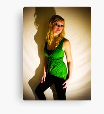 Sanna in green II Canvas Print