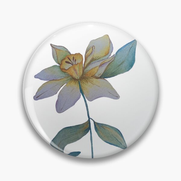 Item preview, Yellow watercolor flower designed and sold by caroberte.