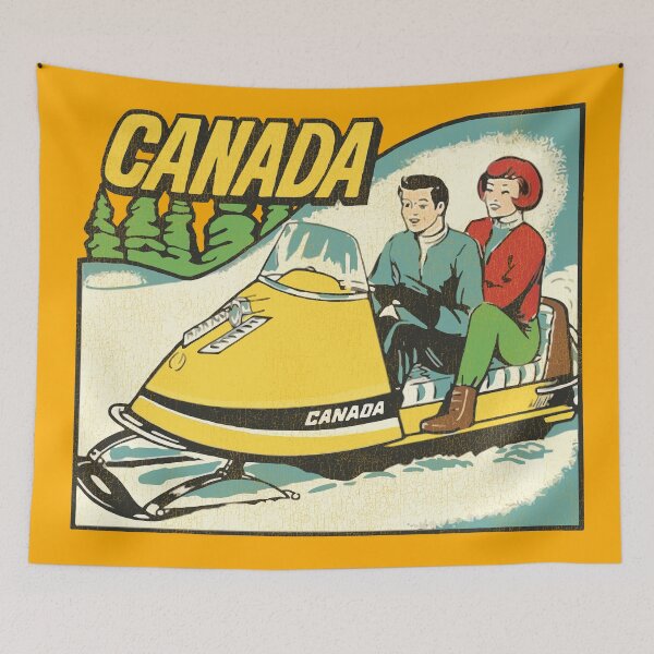 Item preview, Vintage Canada Snowmobiling Tourist Travel Souvenir designed and sold by ourkid.