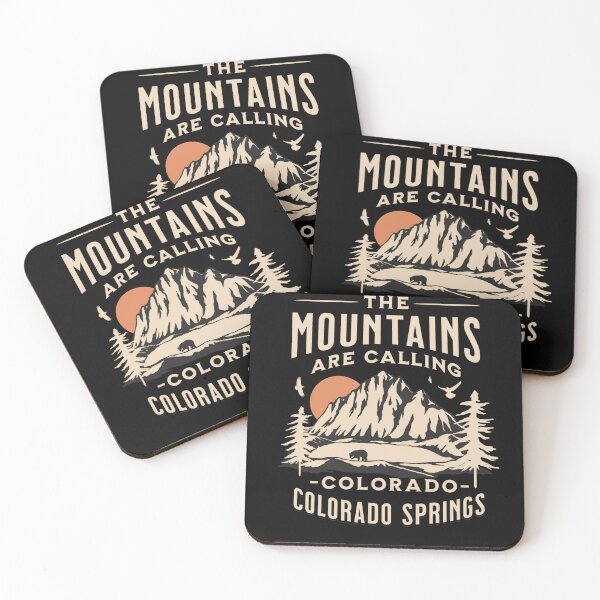 Item preview, Vintage Colorado The Mountains are Calling Colorado Springs designed and sold by CattlettArt.