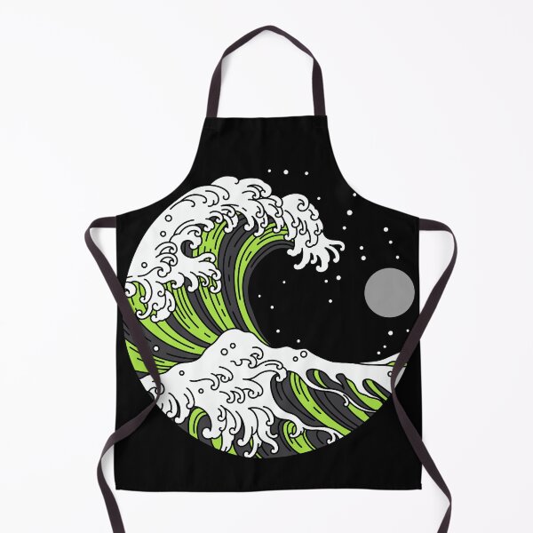 Item preview, Circular Japanese Wave with Night Sky. Agender Pride designed and sold by Subtle Pride Shop.
