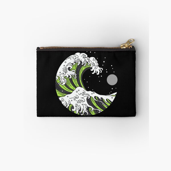 Item preview, Circular Japanese Wave with Night Sky. Agender Pride designed and sold by Subtle Pride Shop.