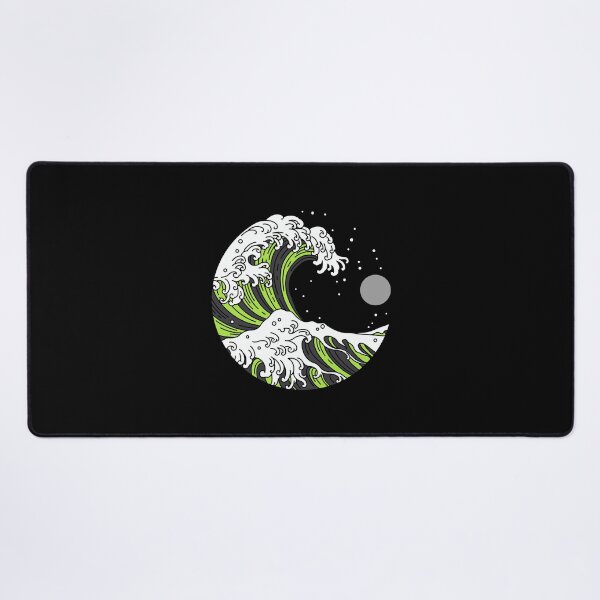 Item preview, Circular Japanese Wave with Night Sky. Agender Pride designed and sold by Subtle Pride Shop.