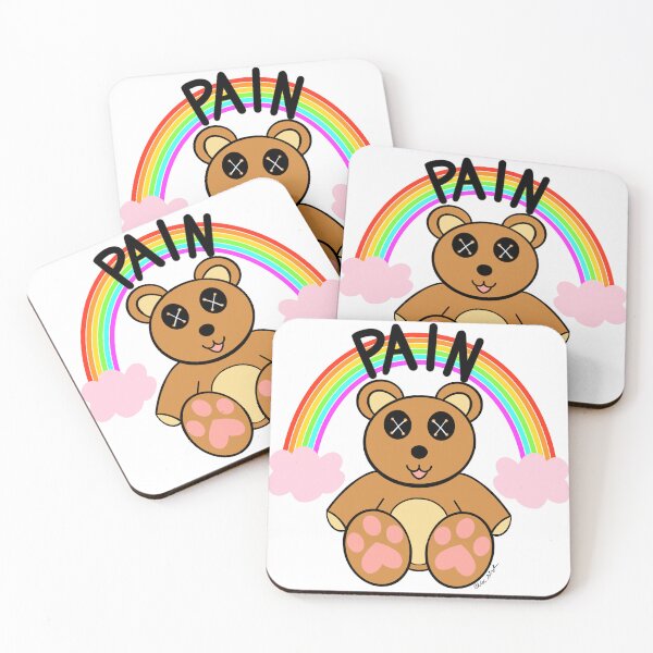 Item preview, pain bear designed and sold by peachywah.