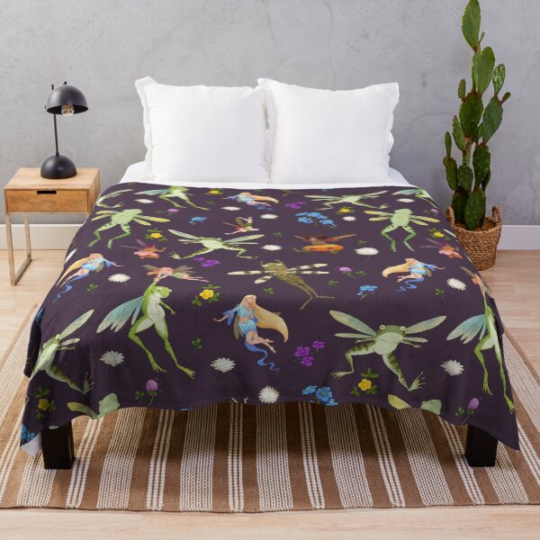 Item preview, Faeries and flying frogs | dark purple designed and sold by Maysoulrose.