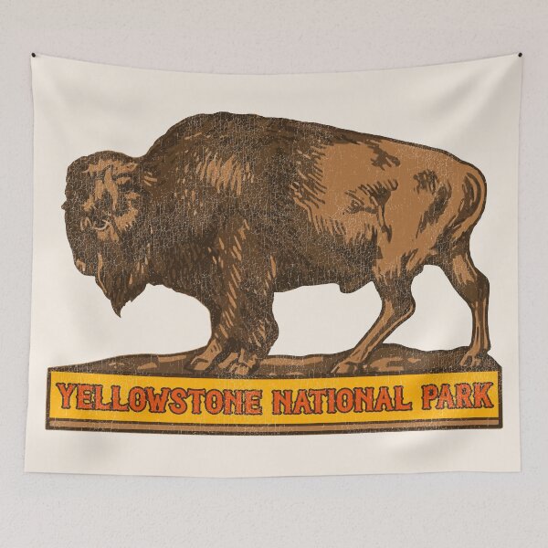Item preview, Vintage Yellowstone National Park Buffalo Souvenir designed and sold by ourkid.