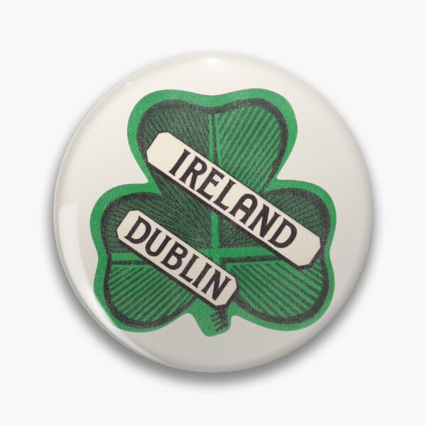 Artikelvorschau, Dublin Ireland Vintage Travel Souvenir Clover entworfen und verkauft von ourkid.