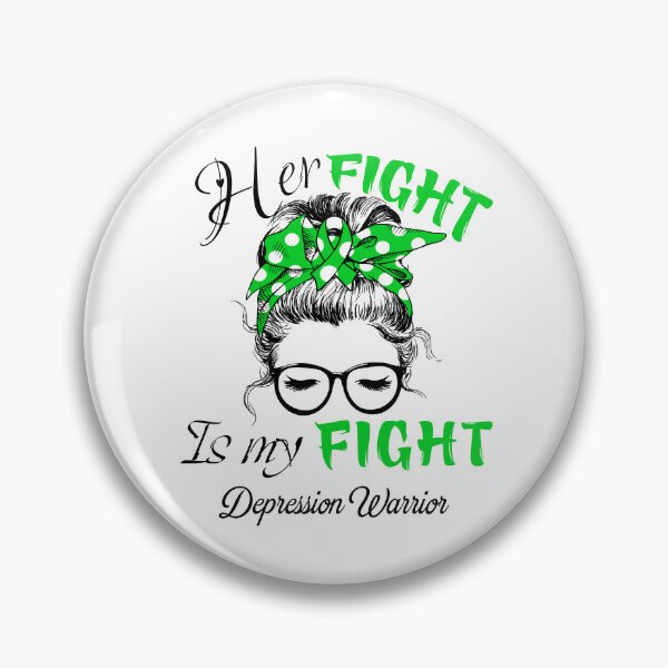 Item preview, Depression Awareness - Her Fight is my Fight - Support Depression Gifts designed and sold by Aaron309.