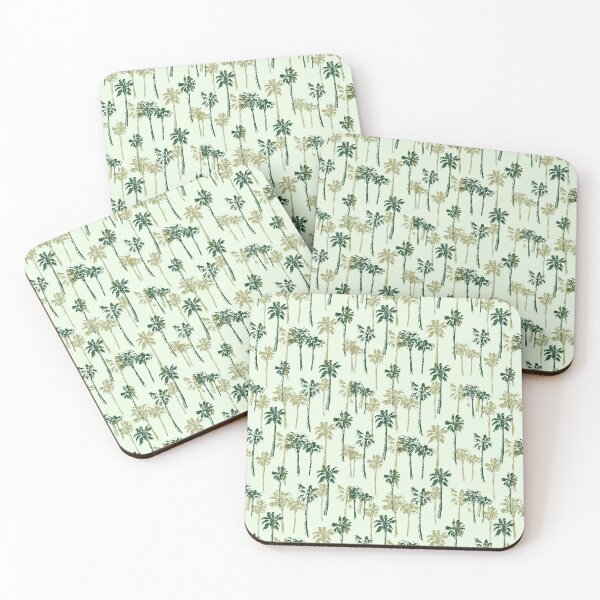 Aperçu de l'œuvre Motif de palmiers verts partout créée et vendue par Thegentleshop.