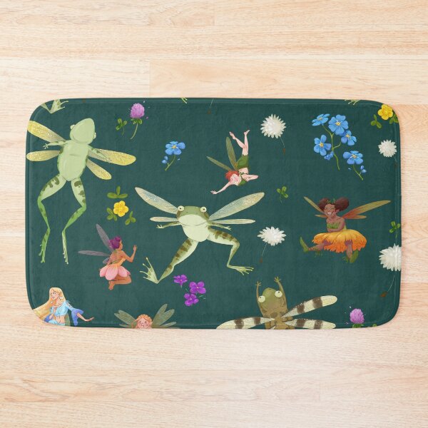 Item preview, Faeries and flying frogs | dark teal designed and sold by Maysoulrose.