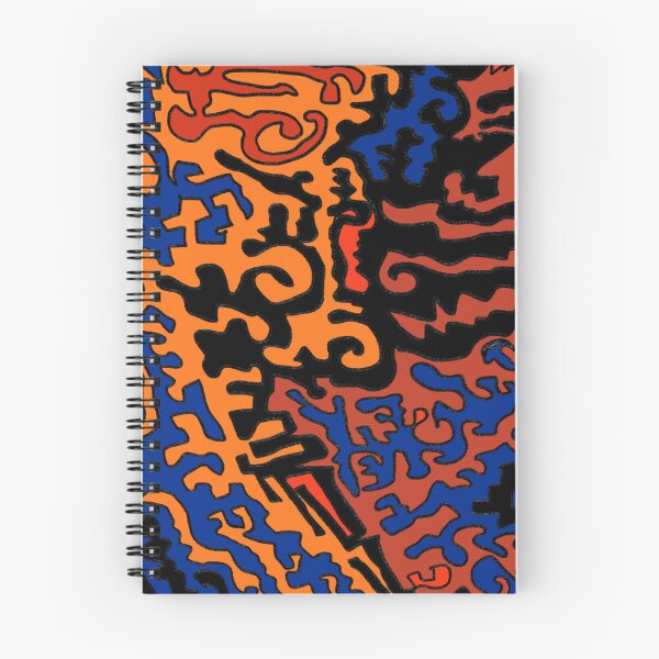 Item preview, Orange, Black, & Blue Doodle Design designed and sold by Artistic  Ambience.