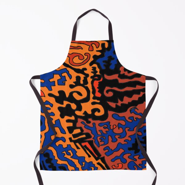 Item preview, Orange, Black, & Blue Doodle Design designed and sold by Artistic Ambience.