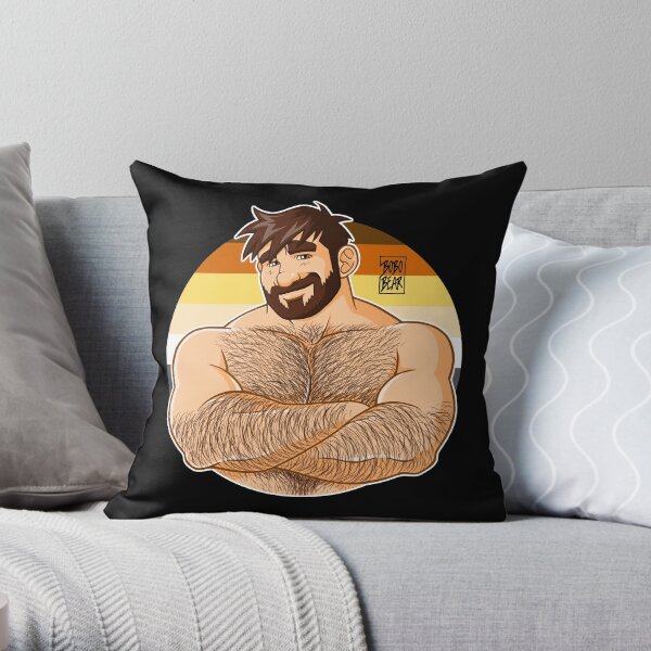 ADAM LIKES CROSSING ARMS - BEARPRIDE Throw Pillow