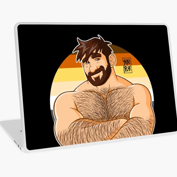 ADAM LIKES CROSSING ARMS - BEARPRIDE Laptop Skin