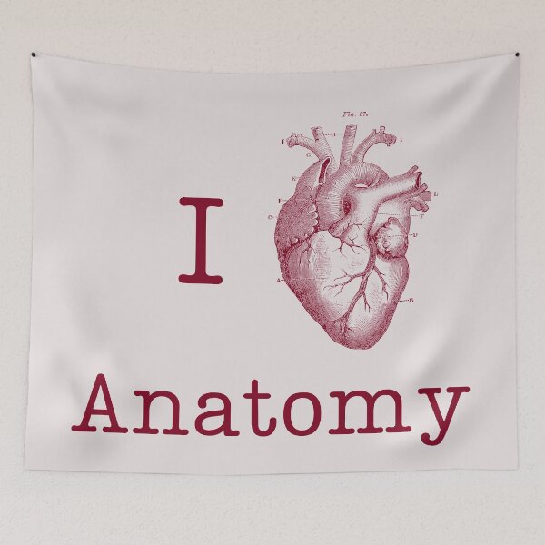 Item preview, I Love Anatomy! red #2 designed and sold by ArtSkeleton.