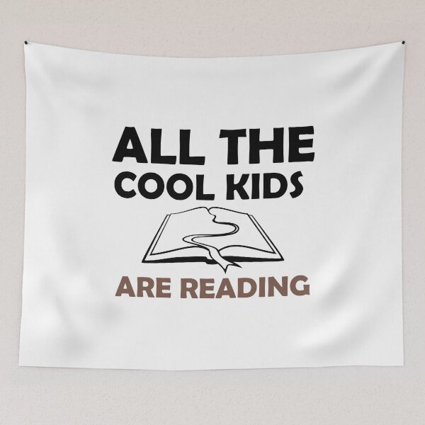 Item preview, All The Cool Kids are Reading Graphic Shirt Women Short Sleeve Book Lovers designed and sold by medbouk1.