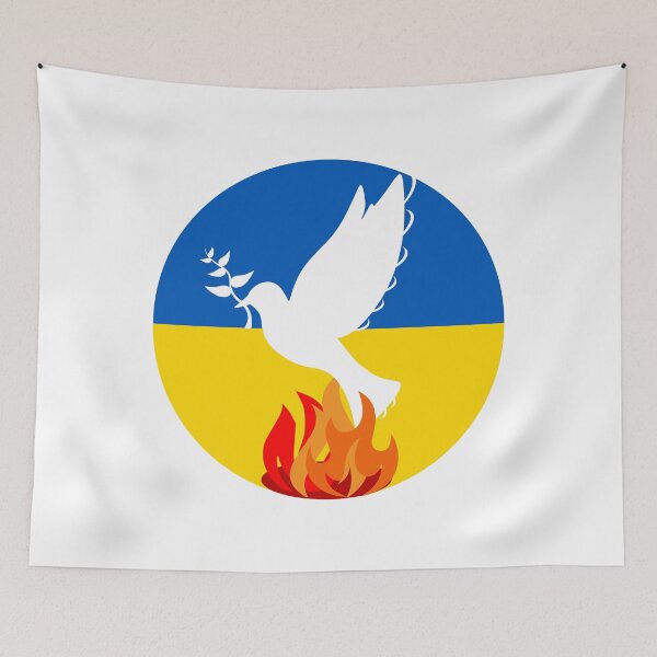 Item preview, Peace Over Ukrainian Flames designed and sold by RiadMannan.