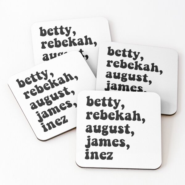 Item preview, Taylor Swift ‘betty, rebekah, august, james, inez’ designed and sold by Sarah Swiftie.