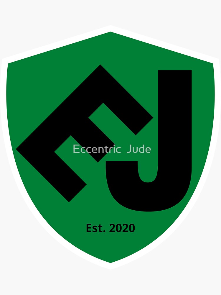 Thumbnail 3 of 3, Sticker, EJ Is For Eccentric Jude designed and sold by Eccentric Jude.