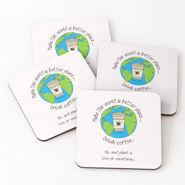 Item preview, Coffee for Earth Day - Dark Brown designed and sold by DarkGreenSoul.