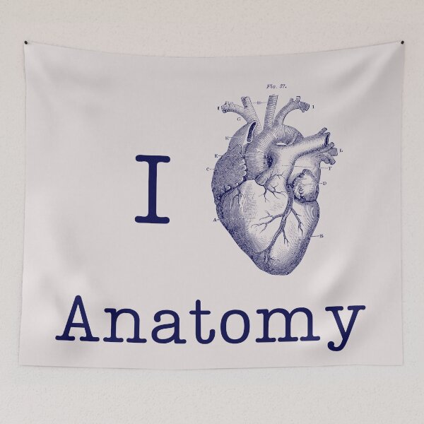 Item preview, I Love Anatomy! navy #2 designed and sold by ArtSkeleton.