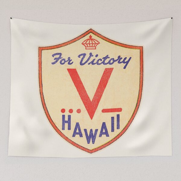 Item preview, V for Victory WWII Hawaii Vintage Travel Souvenir designed and sold by ourkid.