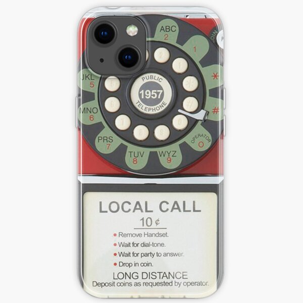 RETRO TELEPHONE - RED iPhone Soft Case