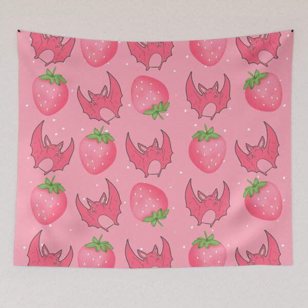 Item preview, Strawberry Bat Print designed and sold by Lylabean22.