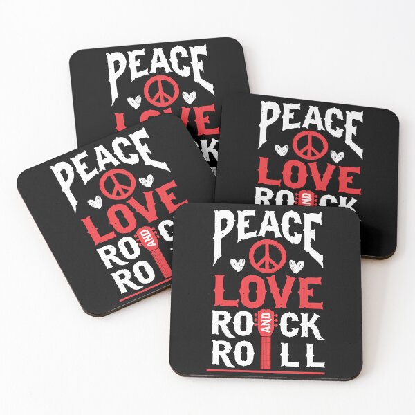 Item preview, Peace love rock & roll vintage rock concert designed and sold by AlabaFriday.