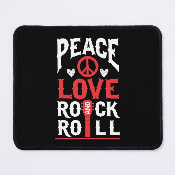 Item preview, Peace love rock & roll vintage rock concert designed and sold by AlabaFriday.