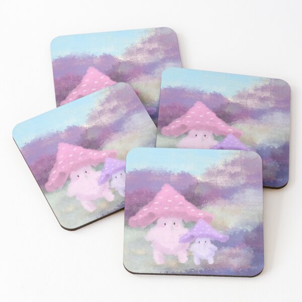 Item preview, Pink and Purple Mushrooms designed and sold by KaitLouise.